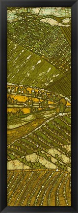 Framed Vineyard Batik I Print