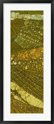 Framed Vineyard Batik II Print