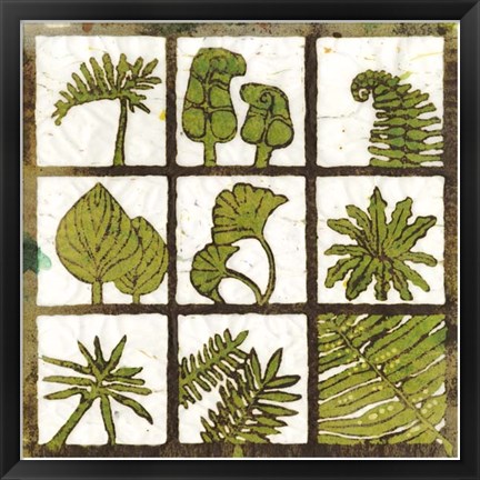 Framed Verde 9-Patch Print