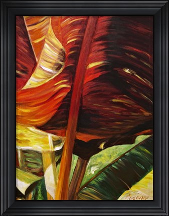 Framed Banana Duo II Print