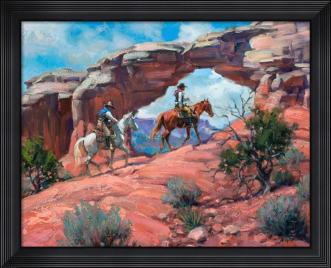 Framed Between Rocks &amp; Hard Places Print