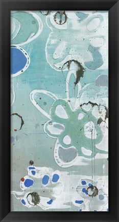 Framed Flowers Abstracted II Print