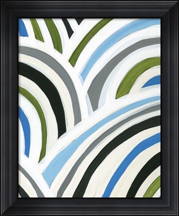 Framed Swirly Bob II Print
