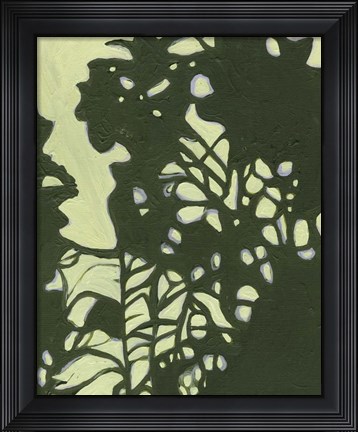 Framed Exotic Silhouette II Print