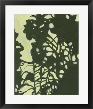 Framed Exotic Silhouette II Print