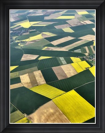 Framed Approaching Paris I Print