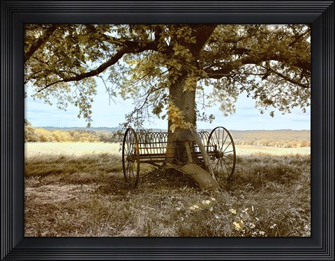 Framed Aux Arbeils Oak Print