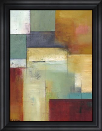 Framed Abstract Green Print