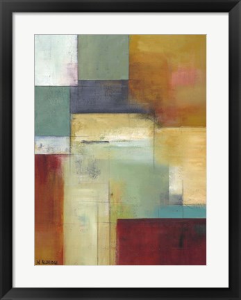 Framed Abstract Green Print