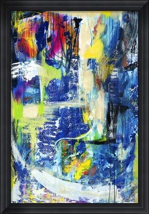 Framed Spiritual Graffiti I Print