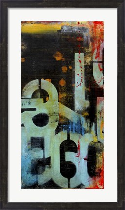 Framed Out Numbered II Print