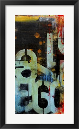 Framed Out Numbered II Print