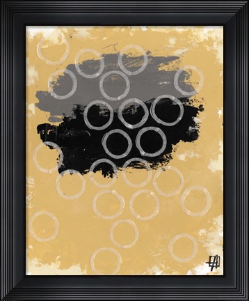 Framed Disco Lemon Juice I Print