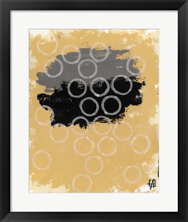 Framed Disco Lemon Juice I Print