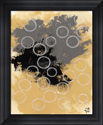 Framed Disco Lemon Juice II Print