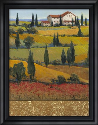 Framed Hilltop Villa I Print