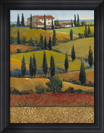 Framed Hilltop Villa II Print