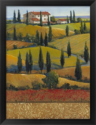 Framed Hilltop Villa II Print