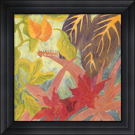 Framed Tropical Monotype IV Print