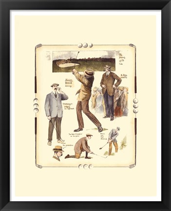 Framed Walton Heath Golf Tournament Print