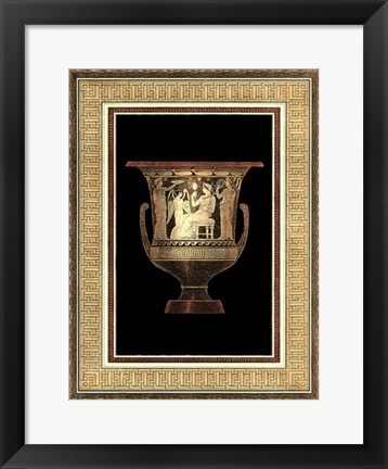 Framed Etruscan Earthenware IV Print