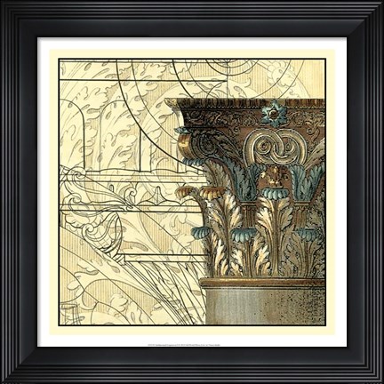 Framed Architectural Inspiration I Print