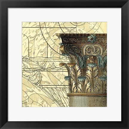 Framed Architectural Inspiration I Print