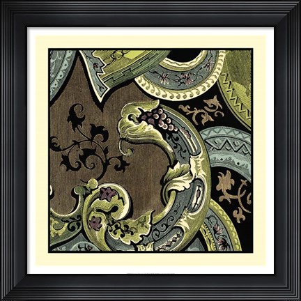 Framed Tapestry Elegance I Print