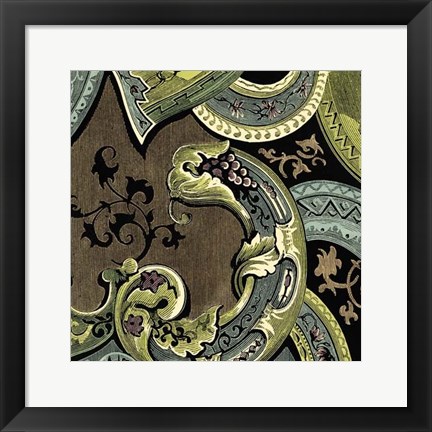 Framed Tapestry Elegance I Print