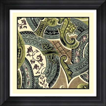 Framed Tapestry Elegance II Print