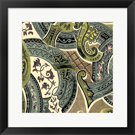 Framed Tapestry Elegance II Print