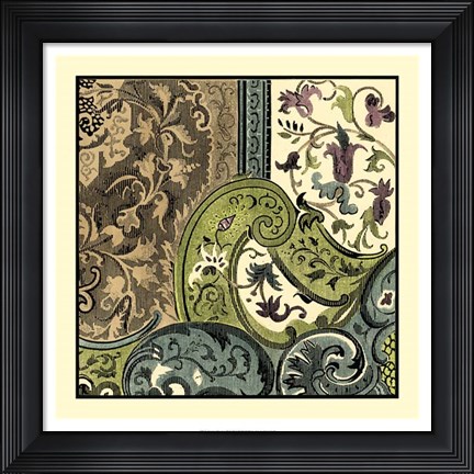 Framed Tapestry Elegance III Print
