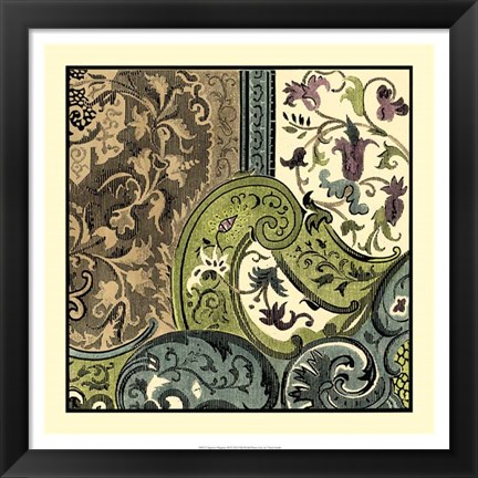Framed Tapestry Elegance III Print