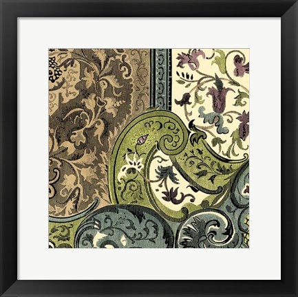 Framed Tapestry Elegance III Print