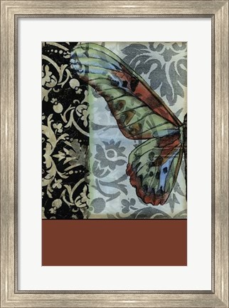 Framed Butterfly Tapestry I Print
