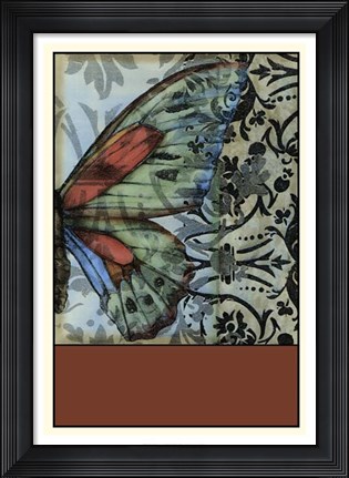 Framed Butterfly Tapestry II Print