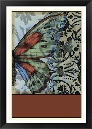 Framed Butterfly Tapestry II Print