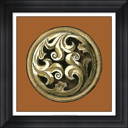Framed Graphic Medallion V Print