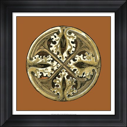 Framed Graphic Medallion VI Print