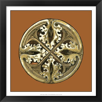 Framed Graphic Medallion VI Print