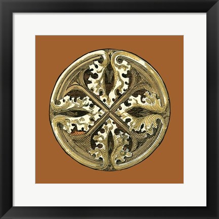 Framed Graphic Medallion VI Print