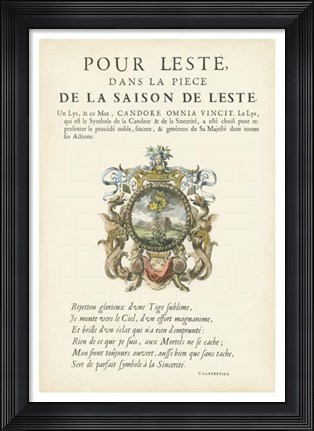 Framed Non-Embellished Bookplate VI Print