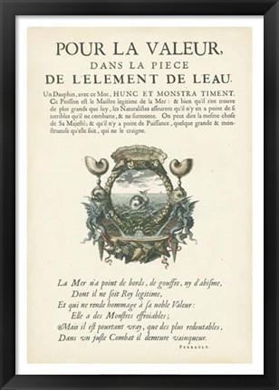 Framed Non-Embellished Bookplate VII Print