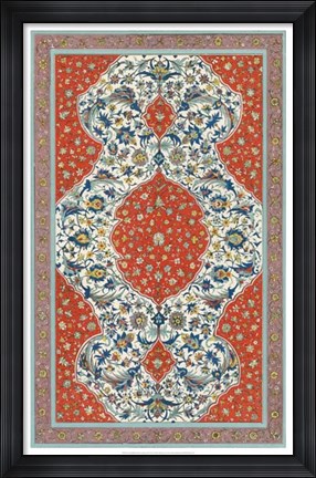Framed Non-Embellish Persian Ornament II Print