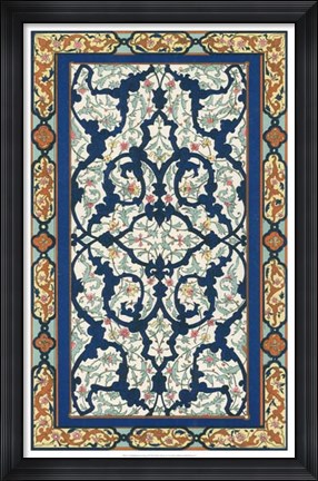 Framed Non-Embellish Persian Ornament III Print