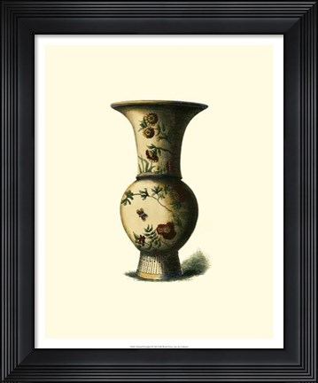 Framed Oriental Porcelain I Print