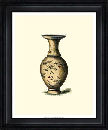 Framed Oriental Porcelain III Print