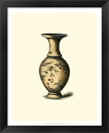 Framed Oriental Porcelain III Print