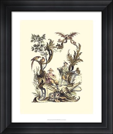 Framed Oriental Garden III Print