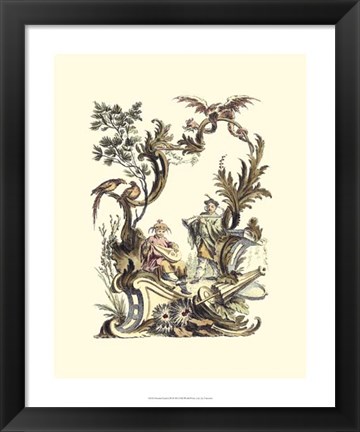 Framed Oriental Garden III Print